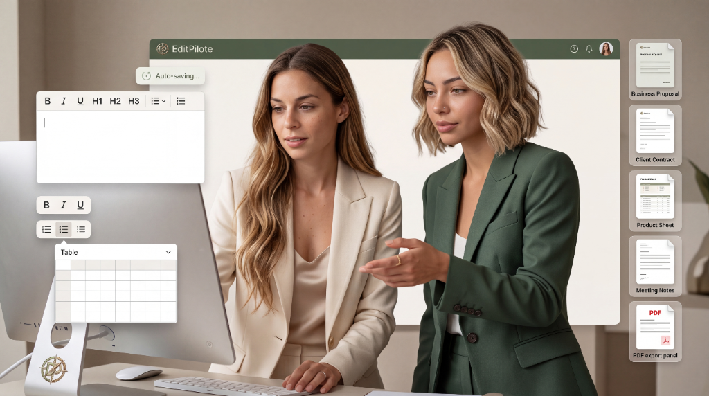 EditPilote — éditeur de texte gratuit inclus dans DigitPilote